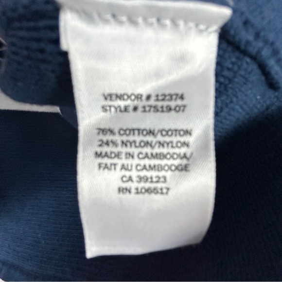 Northern Reflections Nautical Striped Cotton Sweater Medium Blue White - Picture 11 of 12